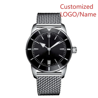 A11 Store Customized Watch  Mens Automatic Mechanical Watch Superocean Black Blue Rubber Rose Gold Sport Watches Ceramic