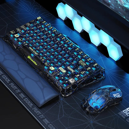 Rato Gaming Sem Fios GravaStar Mercury M2, Design Leve Alveolado, 5 Níveis de DPI Programáveis, 26,000 DPI, Sensor PAW3395DM