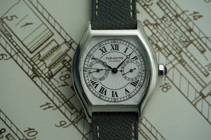 FARASUTE 36 mm-es luxus retro férfi kvarcóra VH64 szerkezetű, rozsdamentes acélból készült sportos divatóra zafírüveggel, vízálló Relogio