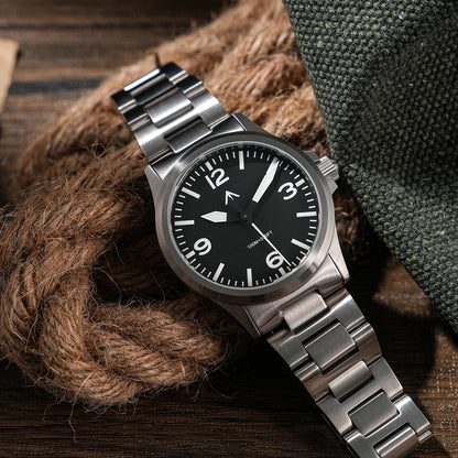 MILITADO ML18 36mm  Watch VH31 Sweep second Quartz Movement 316L Steel Sapphire BGW9 Lume 100M Waterproof Men's Wristwatch