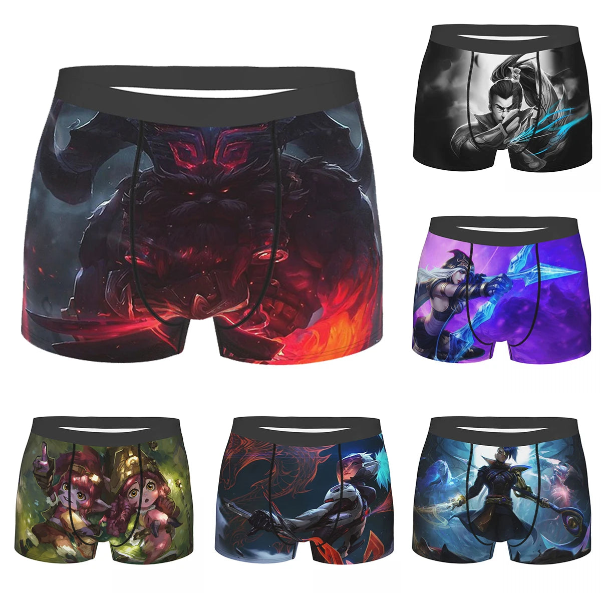 Ornn League of Legends LOL MOBA-games Onderbroeken Ademende slipjes Herenondergoed Sexy shorts Boxershorts