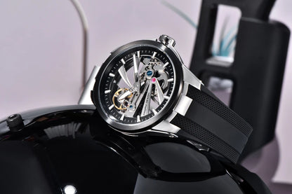 Herrenuhr PAGANI DESIGN – Mechanisches Automatik-Luxusmodell, durchbrochenes Zifferblatt, Saphirglas mit Antireflexbeschichtung, wasserdicht, leuchtende Zeiger – Geschenkidee für Herren
