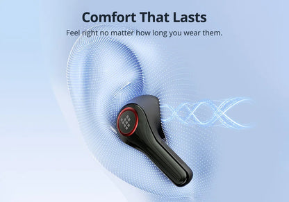 Tronsmart Sounfii NC 2 Wireless Bluetooth Earbuds – Hybrid Active Noise Cancelling (ANC), Hi-Res Audio LDAC, 40H Playtime, AI Call Noise Reduction, Waterproof TWS Earphones