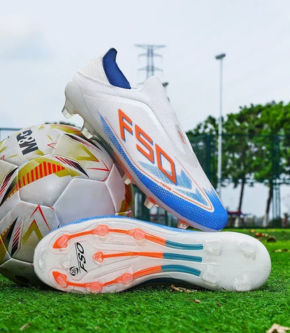 Nouvelles Chaussures de Football pour Hommes Antidérapantes, Crampons Garçons, Chaussures de Foot à Succès, Baskets de Match Extérieur sur Gazon, Haute Qualité, Montantes, Légères