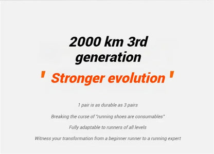 Xtep 2000km 3.0 Running Shoes Soft Universal Sneakers Cushioning Training Jogging Wear-Resistant Lightweight 875119110032