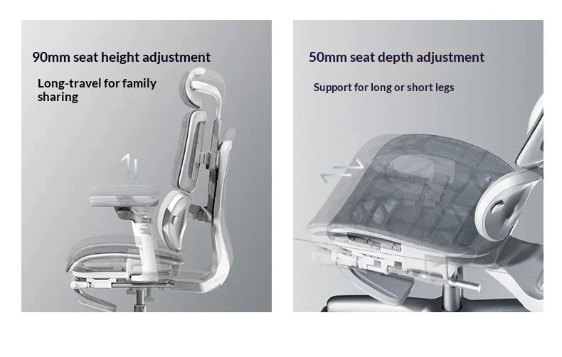 Silla de oficina de malla ergonómica ejecutiva para ordenador y gaming, mueble moderno giratorio con ruedas ajustable, silla gaming ergonómica