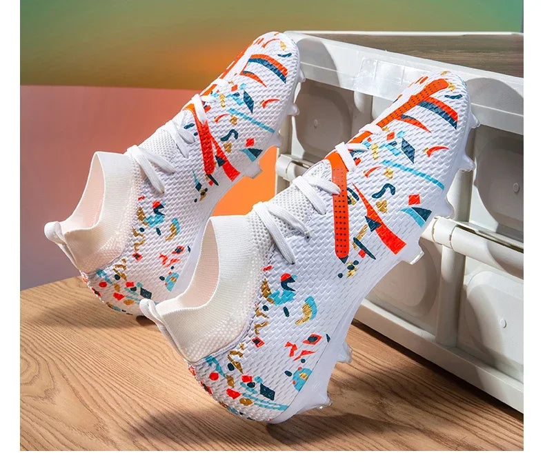 Nouvelles chaussures de football pour hommes, baskets de football pour terrain gazonné, chaussures de football d'extérieur, chaussures d'entraînement professionnelles, chaussures de sport antidérapantes, ultralégères,