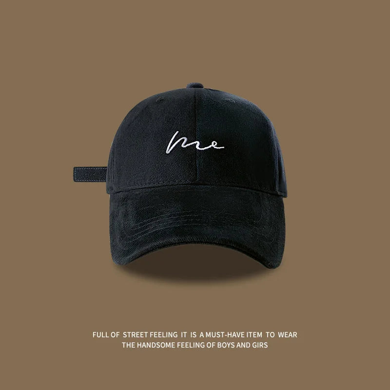 1pc leisure relax Face recognition hat,duckbill cap,men's embroidered letters,simple and versatile,fashionable baseball caps