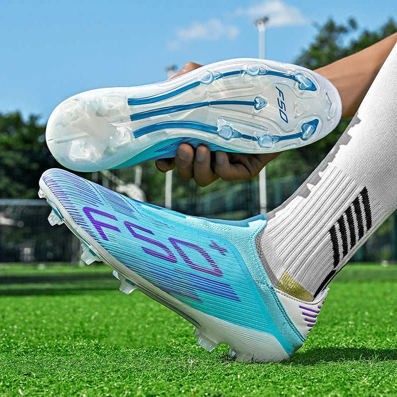 Chaussures de football F50 pour hommes, crampons d'entraînement rapides, chaussures de football antidérapantes pour extérieur, Chuteira Campo 35-45
