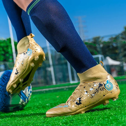 Chaussures de football anti-ald pour hommes, baskets de football respirantes, chaussures de football en plein air, basses, coordonnantes, TF, FG