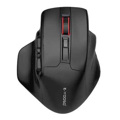 E-YOOSO X-31 Pro USB herní velká myš s podporou Bluetooth 2.4G, bezdrátová, PAW3212, 4800 DPI, pro hráče, počítač, notebook a PC