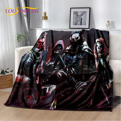 3D COD,Call of Duty Game Gamer Soft Plush Blanket,Flannel Blanket Throw Blanket for Living Room Bedroom Beds Sofa Office Cover