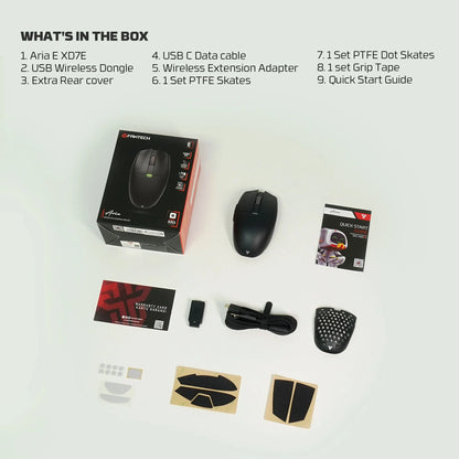 FANTECH Aria XD7E 2.4G Wireless Gaming Mouse PixArt 3311 1000Hz 59g Lightweight Gamer Mice For PC Laptop