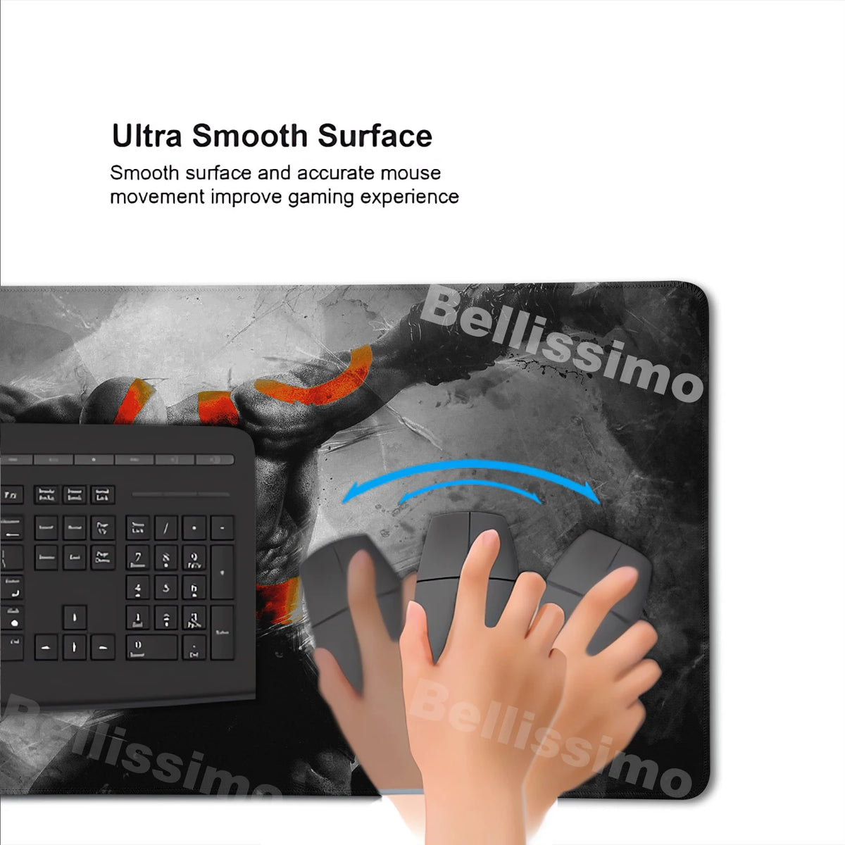 XXL egérpad God of War íróasztali szőnyeg játékos kiegészítők billentyűzet számítógépes egérpad játékosok számára nagy méretű PC-szekrény irodai asztal szőnyeg