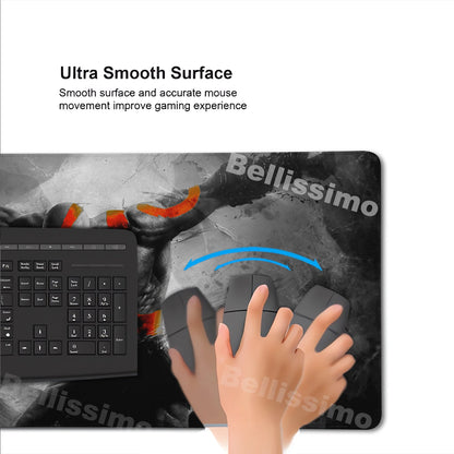 XXL egérpad God of War íróasztali szőnyeg játékos kiegészítők billentyűzet számítógépes egérpad játékosok számára nagy méretű PC-szekrény irodai asztal szőnyeg