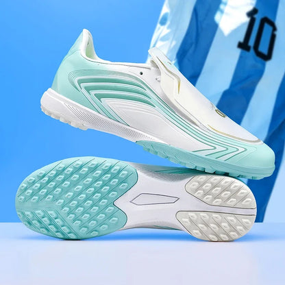 Nouvelles chaussures de football pour hommes, baskets de futsal, crampons de haute qualité, antidérapantes, chaussures de football d'intérieur, pour terrain synthétique, best-seller, montantes, pour extérieur