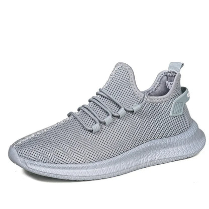 Men's Non-Slip Casual Sneakers Breathable Outdoor Jogging Training Hiking Sports Running Outdoor Weave Knit Lace Up Shoes