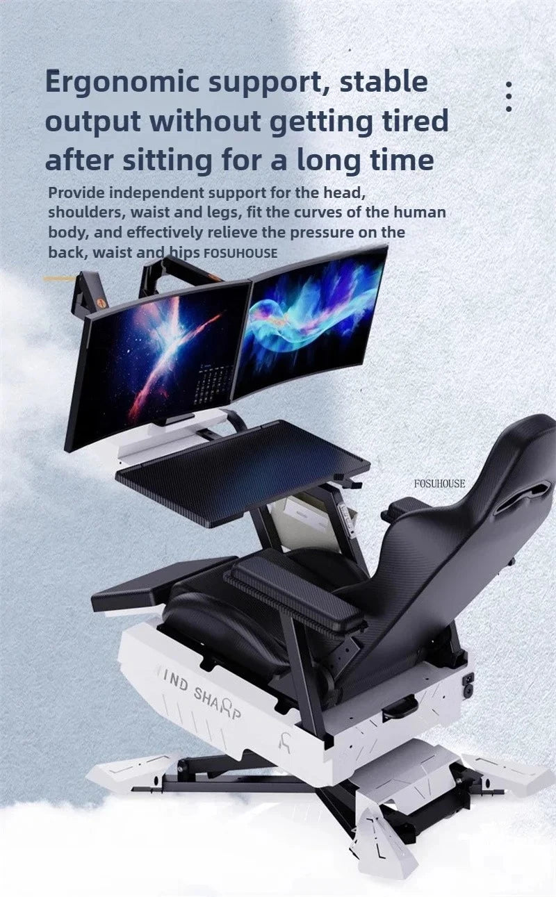 Ergonomic Gaming Chair PC Computer Racing Style Cockpit Lazy Multifunctional Long Sitting Office Home Gamer Furniture 2026