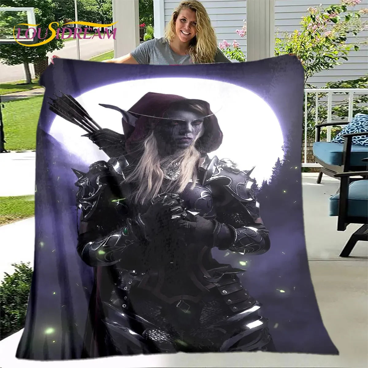 World of Warcraft, WOW Game Gamer Soft Plush Blanket,Flannel Blanket Throw Blanket for Living Room Bedroom Bed Sofa Picnic Cover