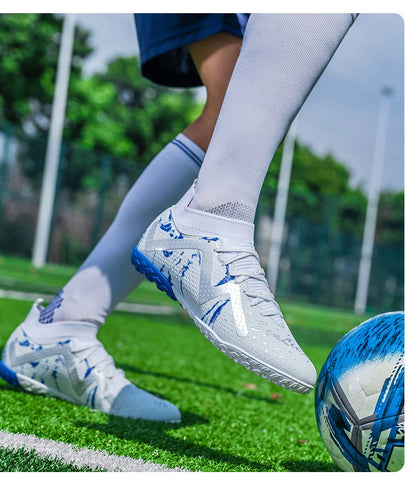 Bottes de Football professionnelles pour hommes, crampons de Football, entraînement de Sport en plein air, respirants pour étudiants, ultralégers, unisexe, livraison directe