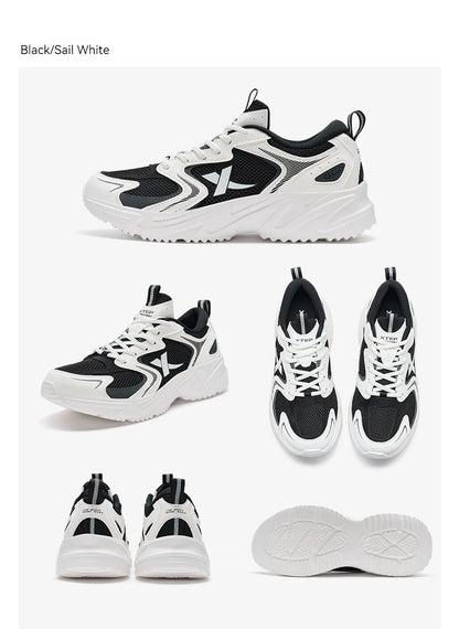 Zapatillas casuales Xtep para hombre, calzado deportivo de verano resistente, con cordones, antideslizante y resistente al desgaste para exteriores 876219320026