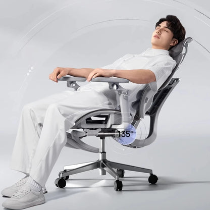 Silla de oficina de malla ergonómica ejecutiva para ordenador y gaming, mueble moderno giratorio con ruedas ajustable, silla gaming ergonómica