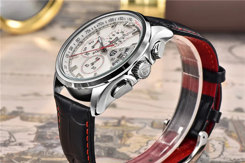 Cronógrafo PAGANI DESIGN para hombre, reloj de cuarzo multifunción de piloto militar, reloj masculino