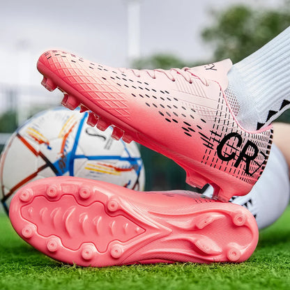 Chaussures de football professionnelles pour hommes, originales, résistantes, confortables, à crampons longs, pour le sport rapide