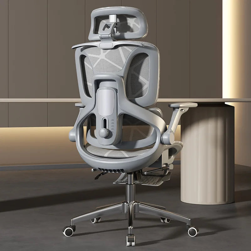 Sedia da ufficio e gaming ergonomica Air Titan Full Mesh per computer, con supporto lombare a tre zone e design ad alta ventilazione per scrivania da studente