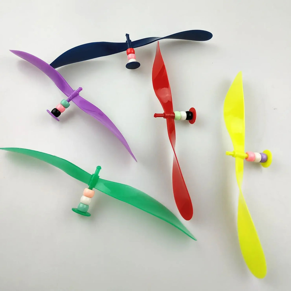 Fashion Colorful Bamboo Dragonfly Patchwork Baseball Cap Adult Kid Helicopter Propeller Funny Cotton Parent-child Snapback Hats