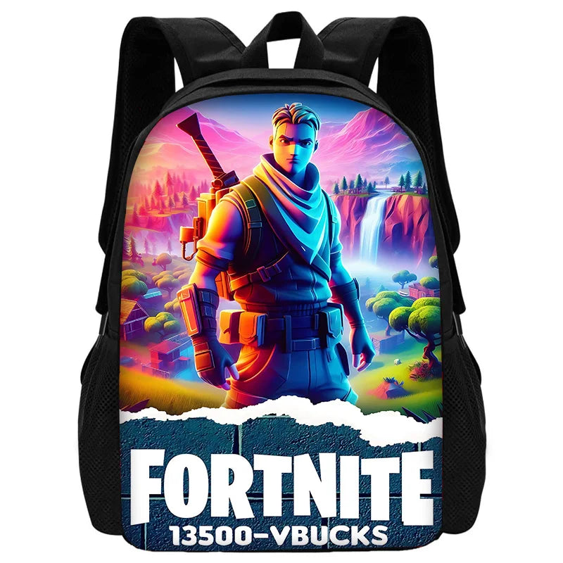 Stylové dětské batohy FortniteS pro kluky i holky, studentský dárek k narozeninám, unisex školní tašky a odolný kempingový batoh