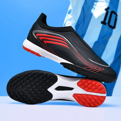 Nouvelles chaussures de football pour hommes, mi-hautes, de haute qualité, crampons pour terrain en gazon, baskets antidérapantes pour intérieur, très vendues, pour matchs en extérieur