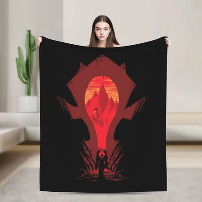 WOW World of Warcraft Blankets Quality Soft  Bedding Throws Winter Kids Bedroom Novelty Bedspread