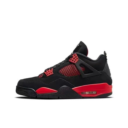 Men N Leather Sneakers Serrated Thick Platform Sole Casual Shoes Red Decor Lace Up Non-slip Walking Trainers