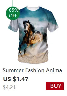 Short Sleeve Men's Wolves Graphic Print Crew Neck Tee for Summer Outdoor