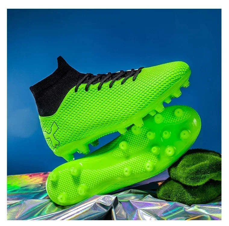 Chaussures de football pour hommes, modèle original, résistantes, pour terrain gazonné, crampons, antidérapantes, de haute qualité, confortables, chaussures de football pour activités de plein air.