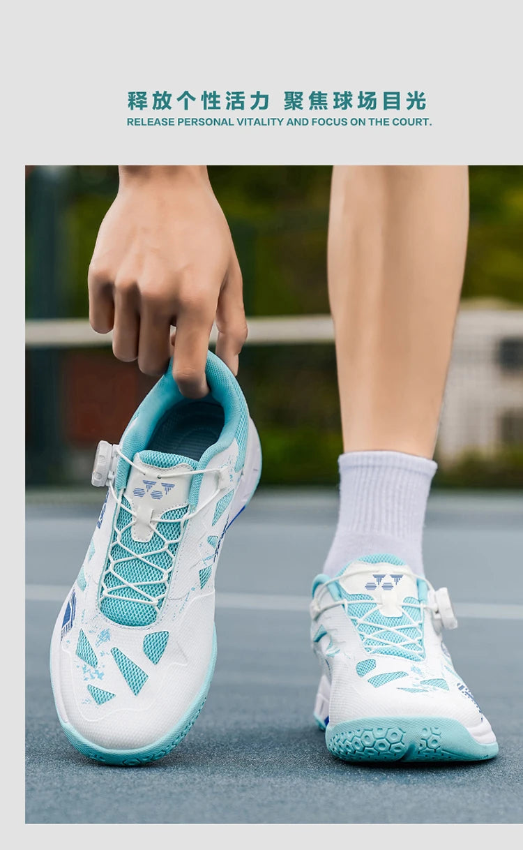 Badmintonschoenen voor heren, trainingssportschoenen voor binnen en buiten, antislip, slijtvast, mesh, ademend, tafeltennisschoenen