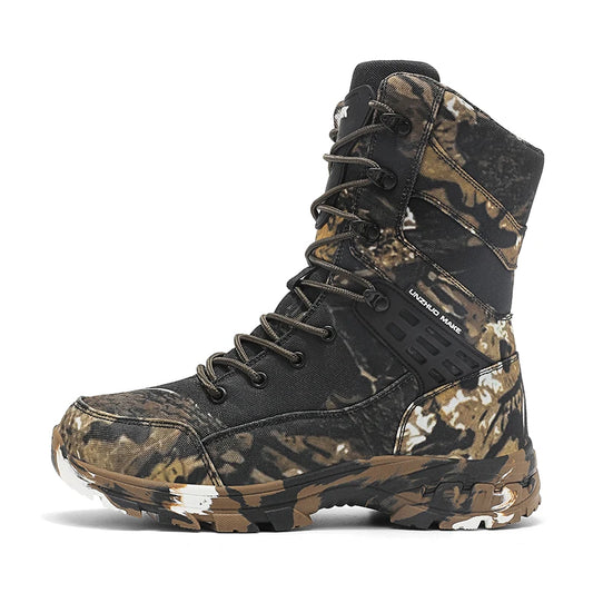 Hiking Shoes Men Boots Wear-resistant  Breathable Casual Sports Shoes Men Ankle Boots Comfortable Outdoor High-top Boots Men