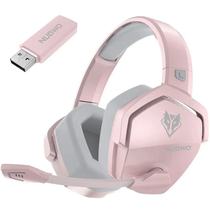 NUBWO G06 Pro Wireless Gaming Headset with Charging Station – Bluetooth 5.3 Gaming Headphones for PS5, PS4 & PC with ENC Microphone and 120-Hour Battery Life