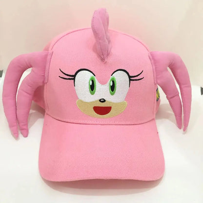Șapcă de baseball 3D „Shadow the Hedgehog” pentru adulți și copii, cu imprimeu Sonic, Amy, Tails și Knuckles, cu margine plată și limba de rață, cadou