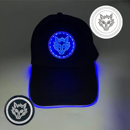 Madinga šviečianti beisbolo kepuraitė su LED apšvietimu, hiphopo stiliaus kepurė barui ir klubui, fluorescencinė kepurė vyrams ir moterims, DJ šokių reikmenys ir kostiumo aksesuaras