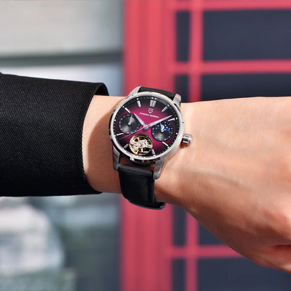 Pagani Design men’s watch, new model, luxury automatic mechanical watch, 41 mm, stainless steel, water-resistant to 10 bar, ‘racer’ style