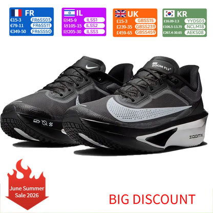 „Nike Zoom Fly 6“ vyriški bėgimo bateliai su „Zoom“ amortizacija, lengvi, greitai reaguojantys, su energijos grąžinimu, skirti maratono treniruotėms FN8454-001