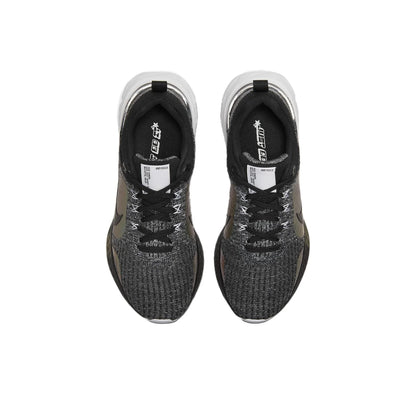 POIZON Nike React Infinity Run Flyknit 3 Premium 'Black Zebra Iridescent' Women's
