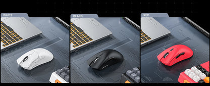 ATTACK SHARK R1 tri-mode gamingmus, PixArt PAW3311-sensor, 18000 DPI, 1000hz, 59g ultralet til store hænder, til PC/Mac