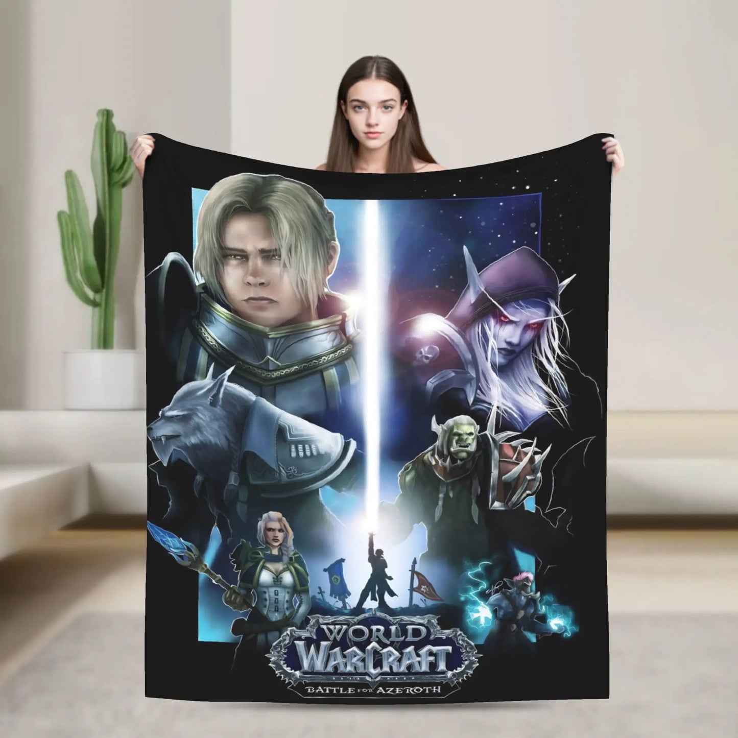 WOW World of Warcraft Blankets Quality Soft  Bedding Throws Winter Kids Bedroom Novelty Bedspread