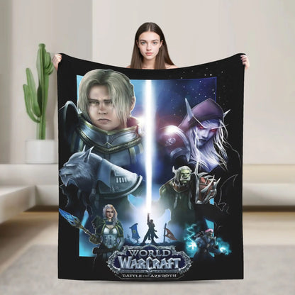 WOW World of Warcraft Blankets Quality Soft  Bedding Throws Winter Kids Bedroom Novelty Bedspread