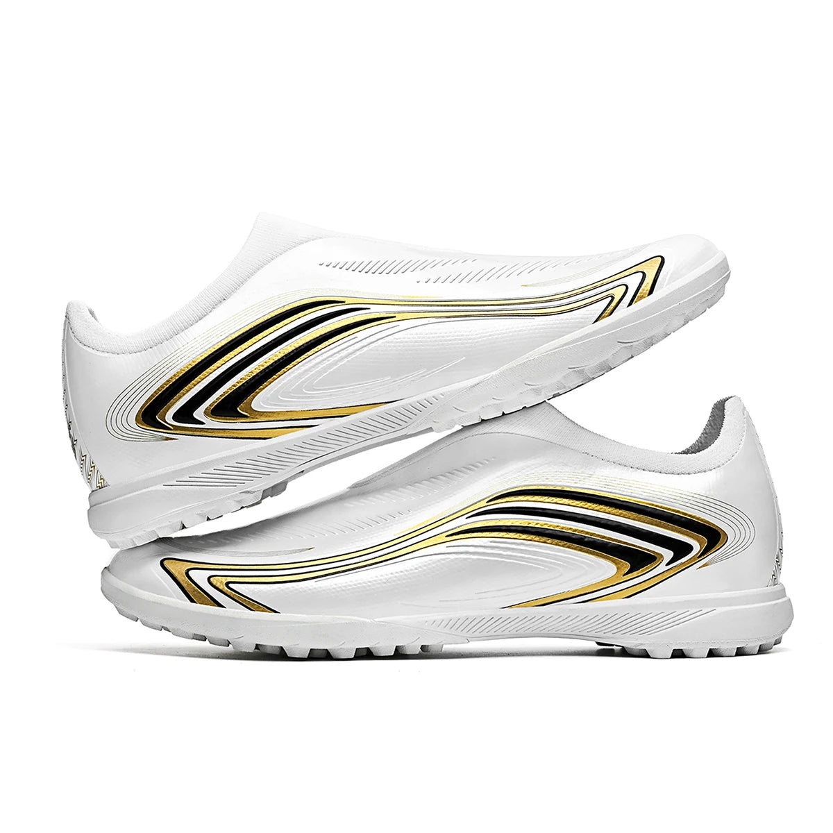Chaussures de football TF unisexes, crampons légers pour terrain synthétique, semelle résistante à l'usure pour les matchs de football sur gazon artificiel en extérieur