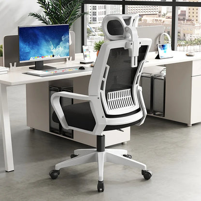 Ergonomiczny fotel do home office – oparcie: podnoszone, obrotowe, podparcie lędźwi, zagłówek, fotel gamingowy