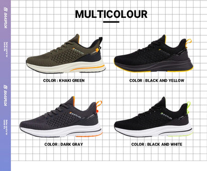 Zapatillas de running ligeras Baasploa para hombre, cómodas zapatillas casuales de diseñador en malla con cordones para hombre, deportivas de exterior y tenis